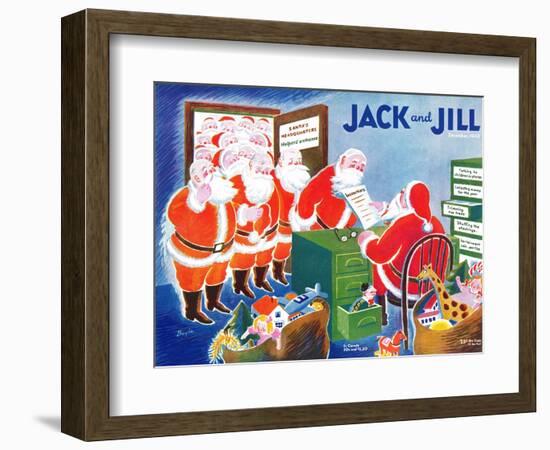 Santa's Helpers - Jack and Jill, December 1942-Mildred Boyle-Framed Giclee Print