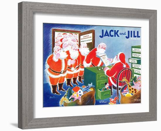 Santa's Helpers - Jack and Jill, December 1942-Mildred Boyle-Framed Giclee Print