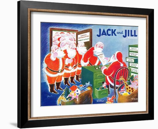 Santa's Helpers - Jack and Jill, December 1942-Mildred Boyle-Framed Giclee Print