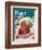 "Santa's in the News" Saturday Evening Post Cover, December 26,1942-Norman Rockwell-Framed Giclee Print