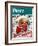 "Santa's in the News" Saturday Evening Post Cover, December 26,1942-Norman Rockwell-Framed Giclee Print