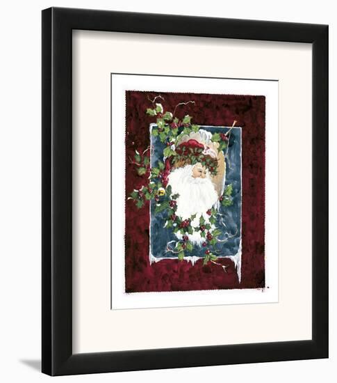 Santa's Portrait-Peggy Abrams-Framed Art Print