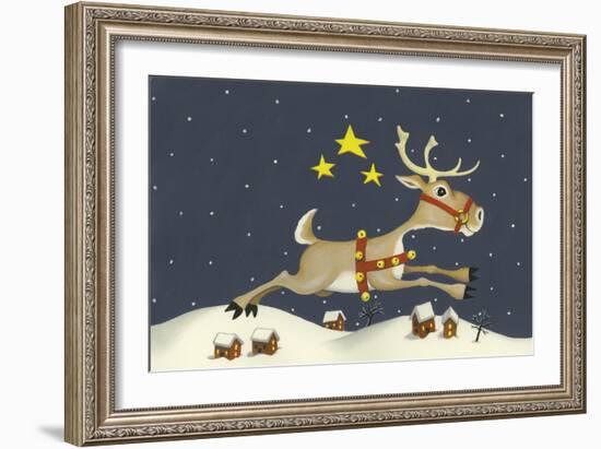 Santa's Reindeer-Margaret Wilson-Framed Giclee Print