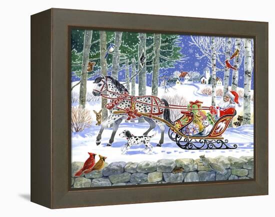 Santa's Sleigh Ride-Geraldine Aikman-Framed Premier Image Canvas