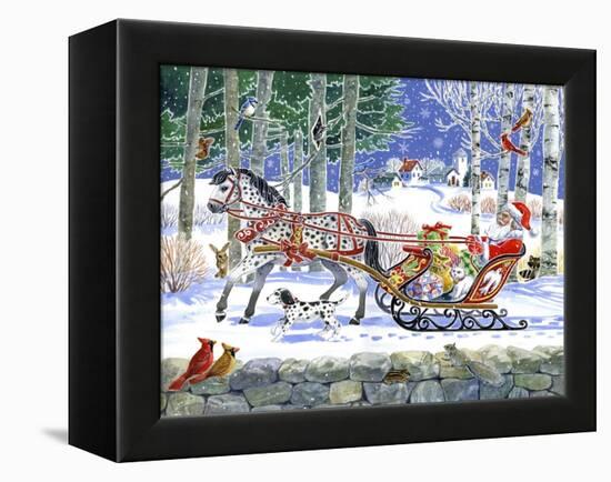 Santa's Sleigh Ride-Geraldine Aikman-Framed Premier Image Canvas