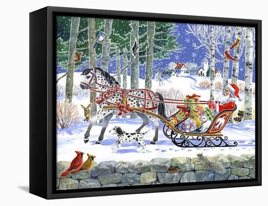 Santa's Sleigh Ride-Geraldine Aikman-Framed Premier Image Canvas