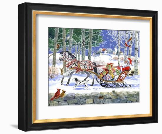 Santa's Sleigh Ride-Geraldine Aikman-Framed Giclee Print