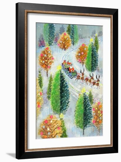 Santa's Sleigh-Stanley Cooke-Framed Giclee Print