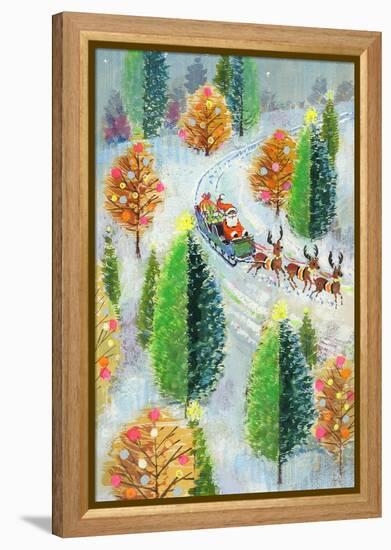 Santa's Sleigh-Stanley Cooke-Framed Premier Image Canvas