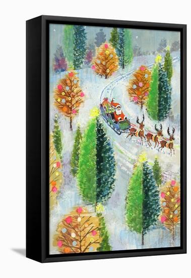 Santa's Sleigh-Stanley Cooke-Framed Premier Image Canvas