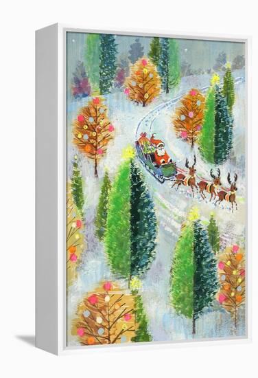 Santa's Sleigh-Stanley Cooke-Framed Premier Image Canvas