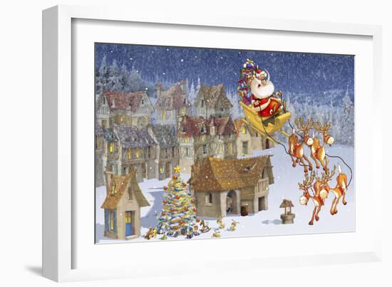 Santa's Sleigh-Francois Ruyer-Framed Giclee Print