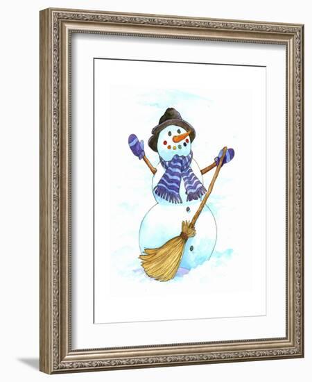 Santa’s Snowmen-Wendy Edelson-Framed Giclee Print