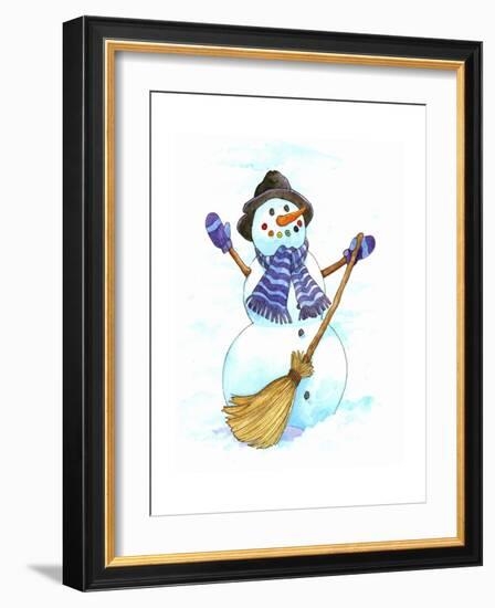 Santa’s Snowmen-Wendy Edelson-Framed Giclee Print