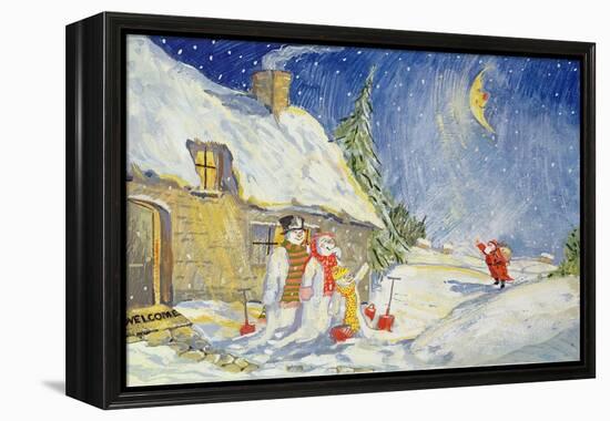 Santa's Visit, 1999-David Cooke-Framed Premier Image Canvas