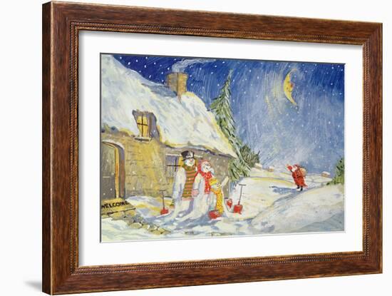 Santa's Visit, 1999-David Cooke-Framed Giclee Print