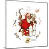 Santa’s Visitors-Norman Rockwell-Mounted Giclee Print