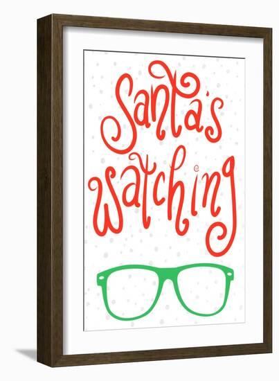 Santa's Watching-Sd Graphics Studio-Framed Art Print