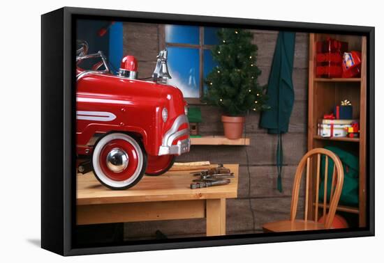 Santa's Workshop in the North Pole-mikeledray-Framed Premier Image Canvas