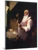 Santa’s Workshop (or Santa working in his shop)-Norman Rockwell-Mounted Giclee Print