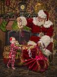 Santa-Santa’s Workshop-Framed Premier Image Canvas