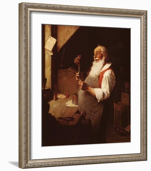 Santa's Workshop-Norman Rockwell-Framed Art Print