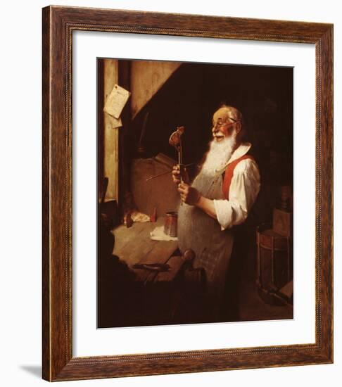 Santa's Workshop-Norman Rockwell-Framed Art Print