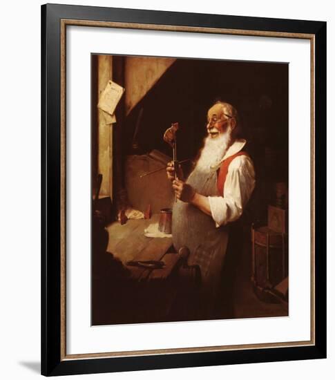 Santa's Workshop-Norman Rockwell-Framed Art Print