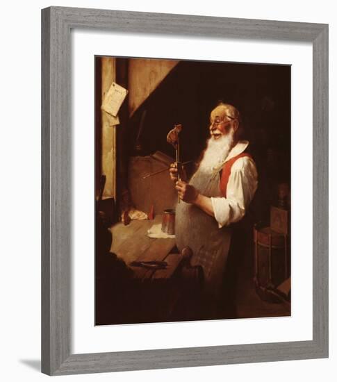Santa's Workshop-Norman Rockwell-Framed Art Print