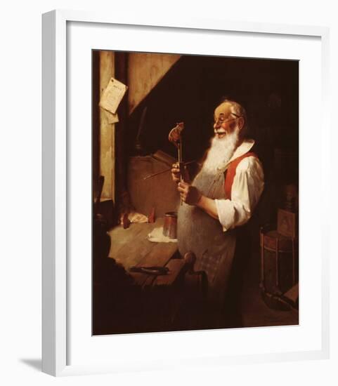 Santa's Workshop-Norman Rockwell-Framed Art Print