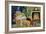 Santa Sleeping by the Fire, 1995-David Cooke-Framed Giclee Print