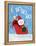 Santa Sleigh-Teresa Woo-Framed Stretched Canvas