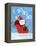 Santa Sleigh-Teresa Woo-Framed Stretched Canvas