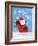 Santa Sleigh-Teresa Woo-Framed Art Print