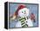 Santa Snowman-William Vanderdasson-Framed Premier Image Canvas