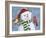 Santa Snowman-William Vanderdasson-Framed Giclee Print