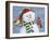 Santa Snowman-William Vanderdasson-Framed Giclee Print