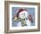 Santa Snowman-William Vanderdasson-Framed Giclee Print