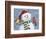 Santa Snowman-William Vanderdasson-Framed Giclee Print