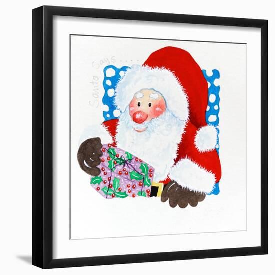 Santa square-Tony Todd-Framed Giclee Print