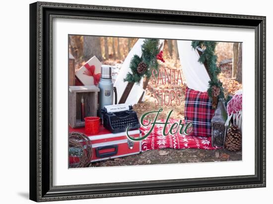 Santa Stop Here-Kelly Poynter-Framed Art Print