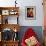 Santa Teddy Bear-JJ Brando-Framed Art Print displayed on a wall