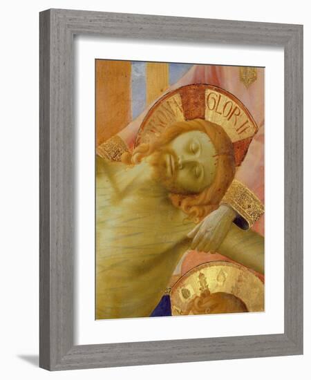 Santa Trinita Altarpiece, Detail of the Head of the Dead Christ, c.1434-Fra Angelico-Framed Giclee Print