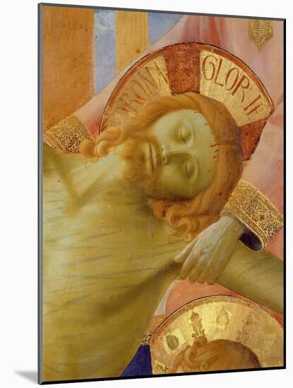 Santa Trinita Altarpiece, Detail of the Head of the Dead Christ, c.1434-Fra Angelico-Mounted Giclee Print