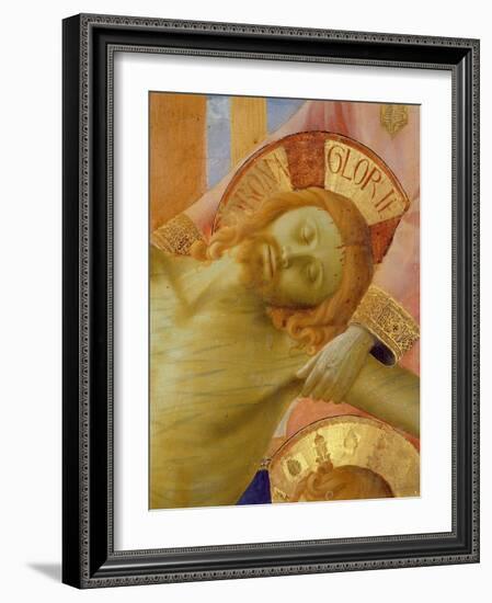 Santa Trinita Altarpiece, Detail of the Head of the Dead Christ, c.1434-Fra Angelico-Framed Giclee Print