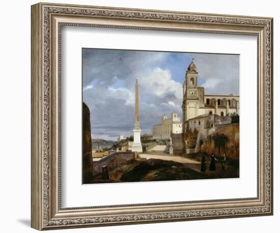 Santa Trinità Dei Monti and Villa Medici in Rom-François Marius Granet-Framed Giclee Print