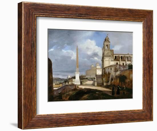 Santa Trinità Dei Monti and Villa Medici in Rom-François Marius Granet-Framed Giclee Print