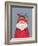 Santa with a Cardinal on His Hat-Beverly Johnston-Framed Giclee Print