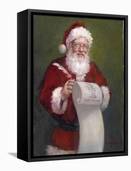 Santa With A Scroll And Quill-Mary Miller Veazie-Framed Premier Image Canvas