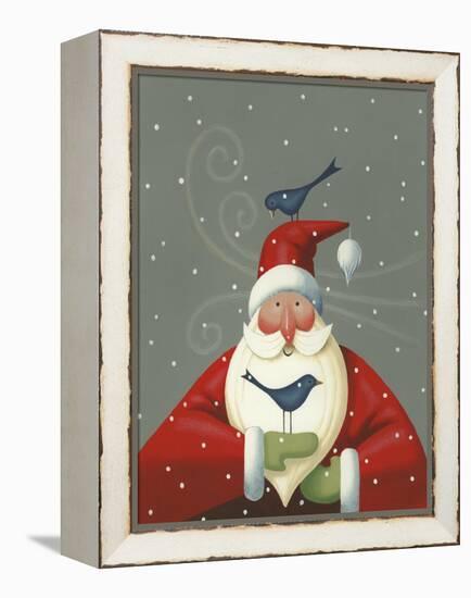 Santa with Bluebirds-Margaret Wilson-Framed Premier Image Canvas